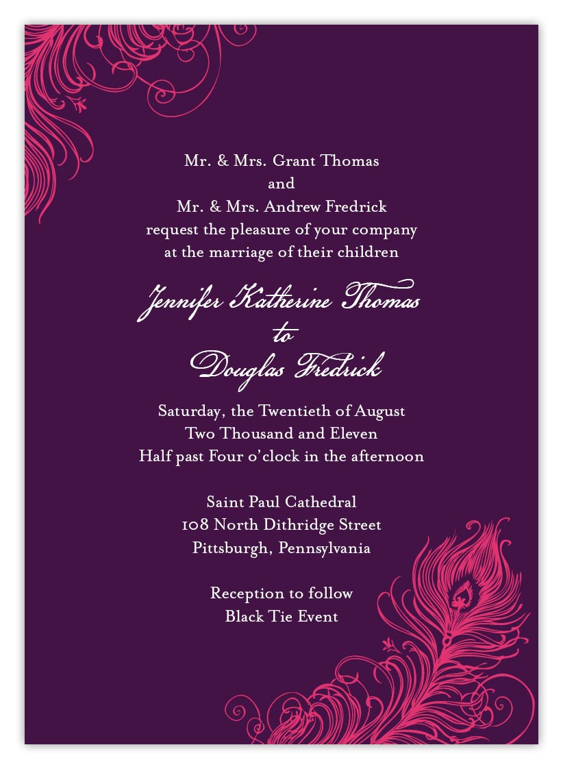 wedding invitation cards wordings